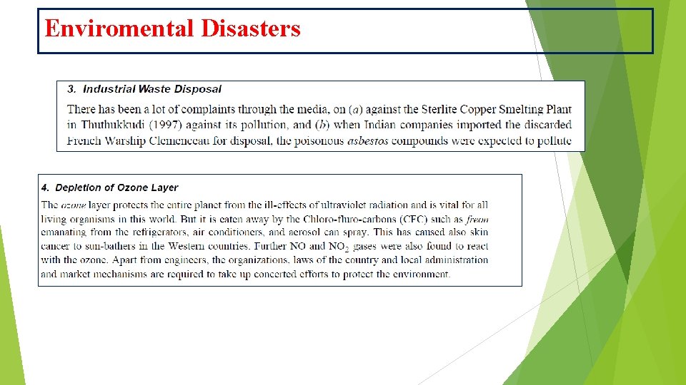 Enviromental Disasters 