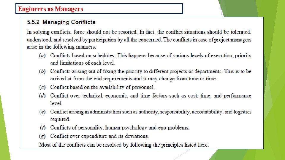 Engineers as Managers 