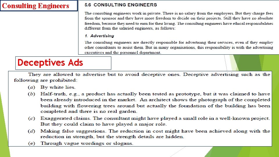 Consulting Engineers Deceptives Ads 