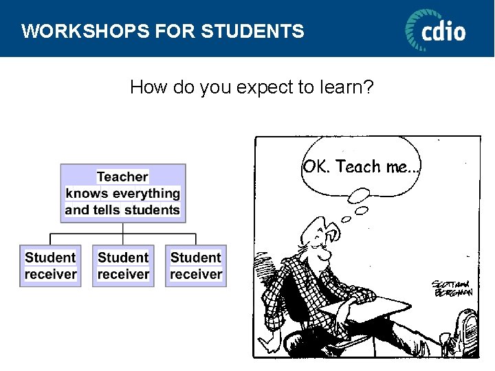 WORKSHOPS FOR STUDENTS How do you expect to learn? 