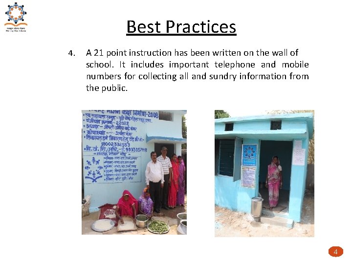 Best Practices 4. A 21 point instruction has been written on the wall of