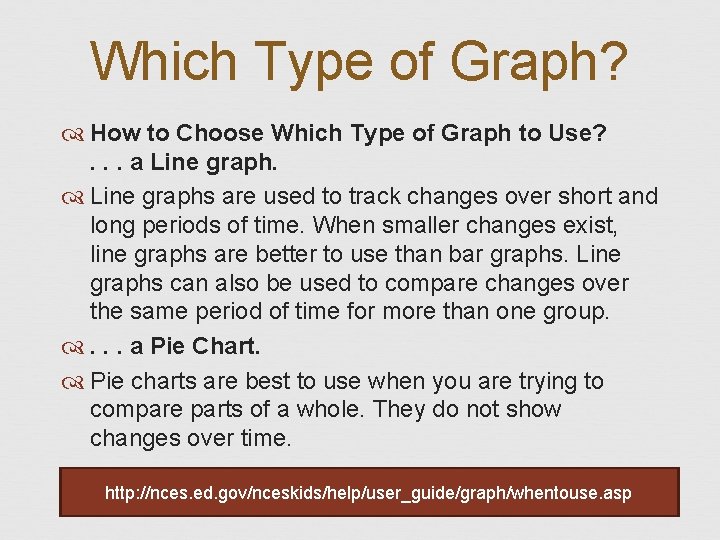 Which Type of Graph? How to Choose Which Type of Graph to Use? .
