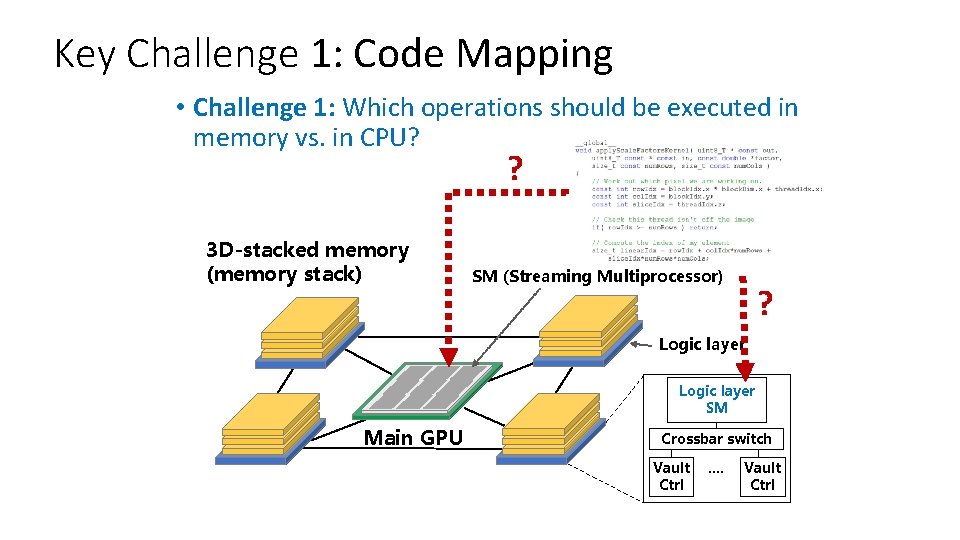 Key Challenge 1: Code Mapping • Challenge 1: Which operations should be executed in