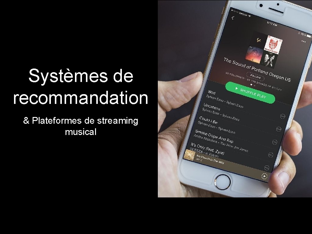 Systèmes de recommandation & Plateformes de streaming musical 