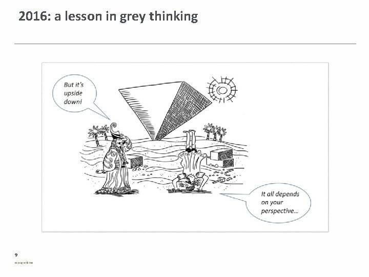 2016: a lesson in grey thinking 9 Copyright © PSG 