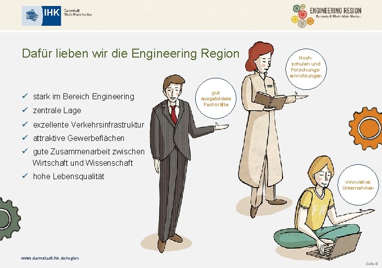 Dafür lieben wir die Engineering Region ü stark im Bereich Engineering ü zentrale Lage