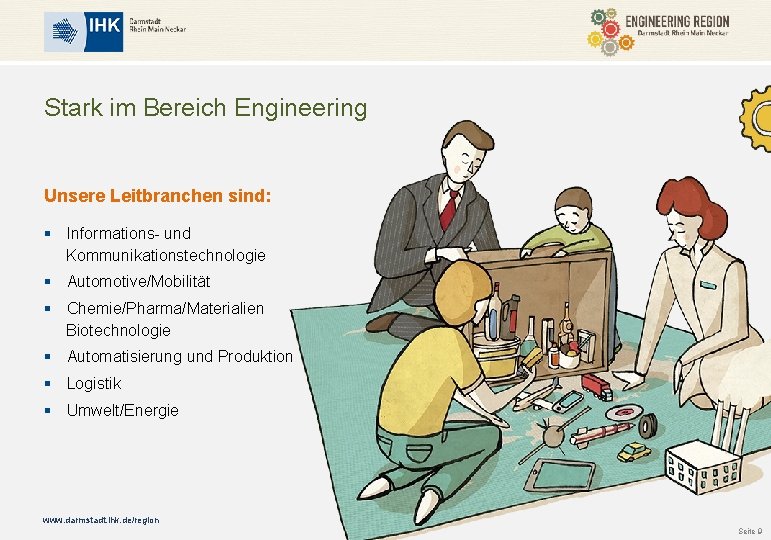 Stark im Bereich Engineering Unsere Leitbranchen sind: § Informations- und Kommunikationstechnologie § Automotive/Mobilität §