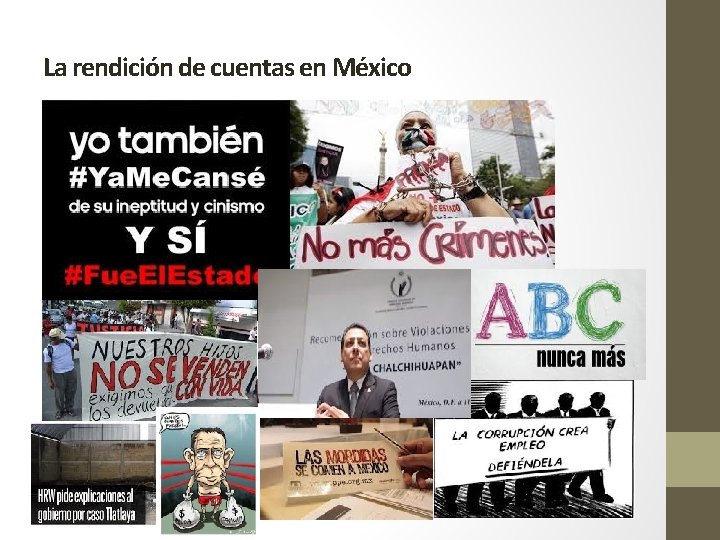 La rendición de cuentas en México 