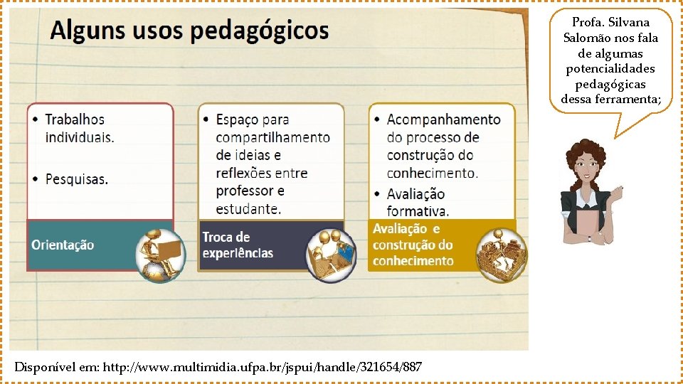 Profa. Silvana Salomão nos fala de algumas potencialidades pedagógicas dessa ferramenta; Disponível em: http:
