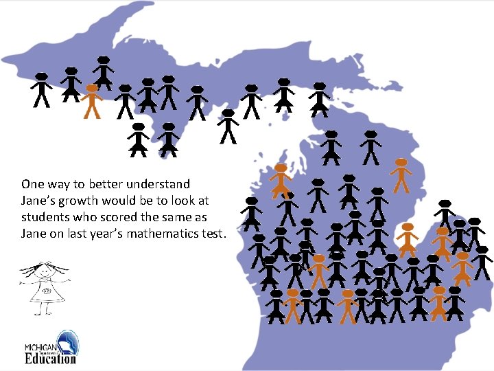 One way to better understand Jane’s growth would be to look at students who