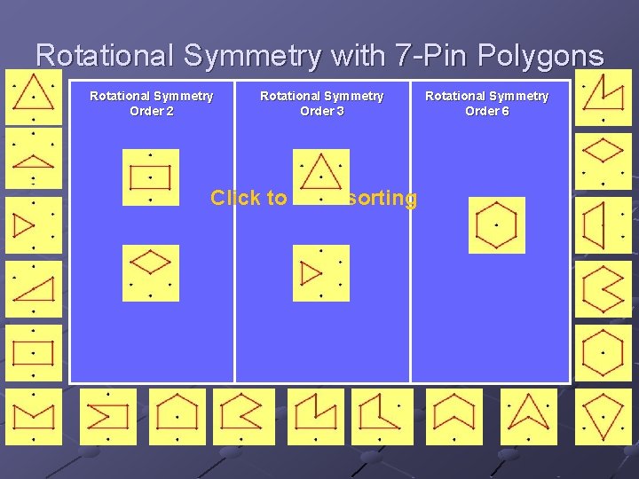 Rotational Symmetry with 7 -Pin Polygons Rotational Symmetry Order 2 Rotational Symmetry Order 3