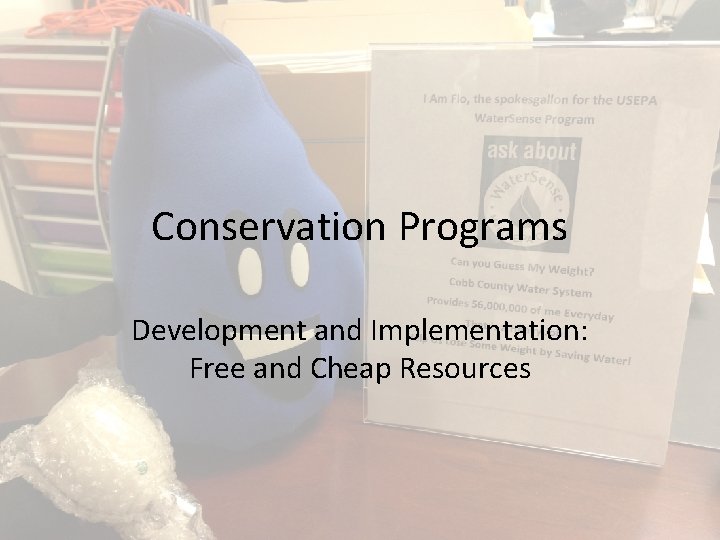 Conservation Programs Development and Implementation Free and Cheap