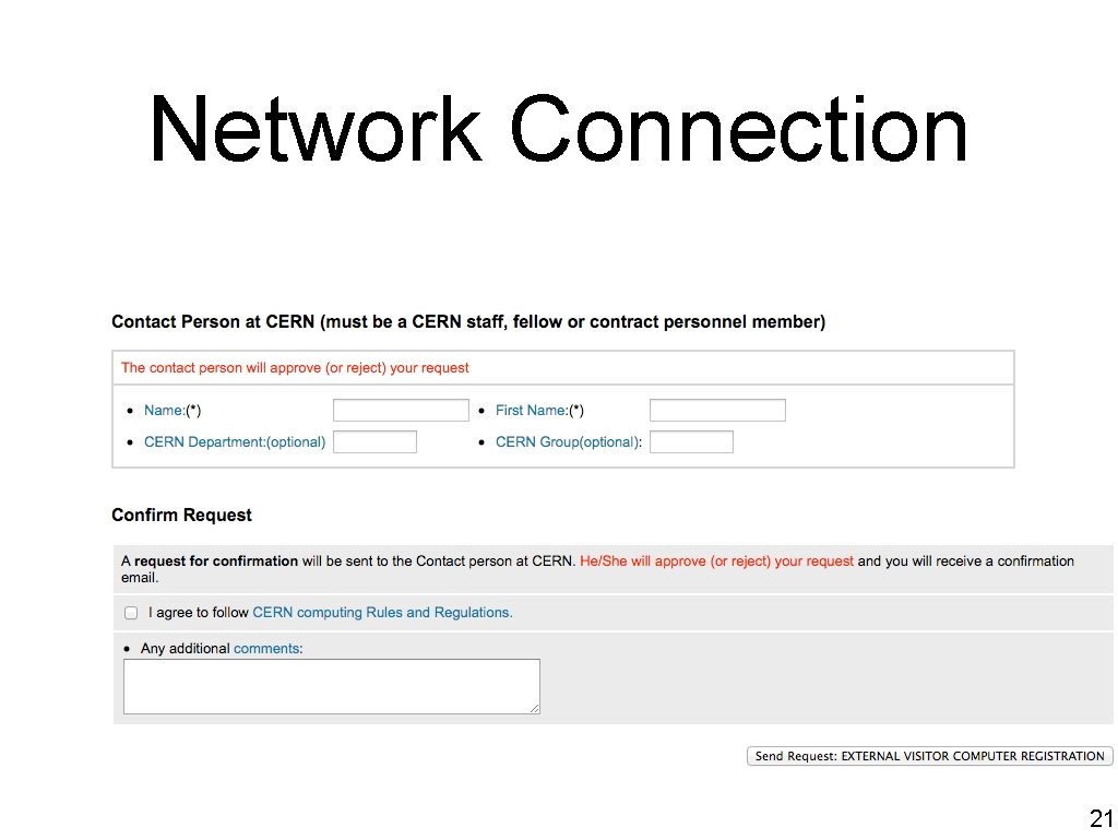 Network Connection 21 