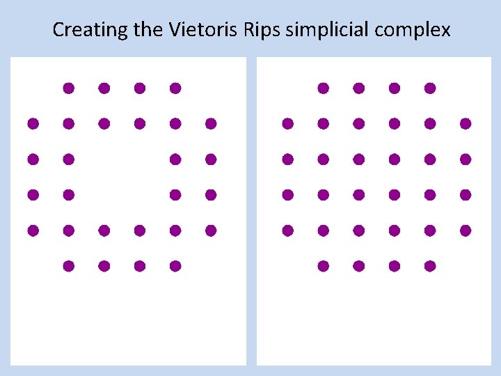 Creating the Vietoris Rips simplicial complex 