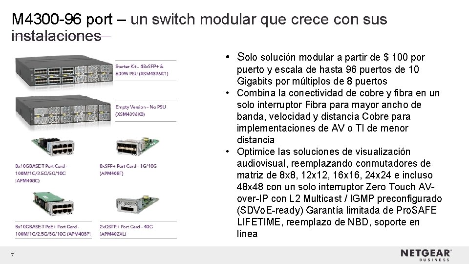 M 4300 -96 port – un switch modular que crece con sus instalaciones •
