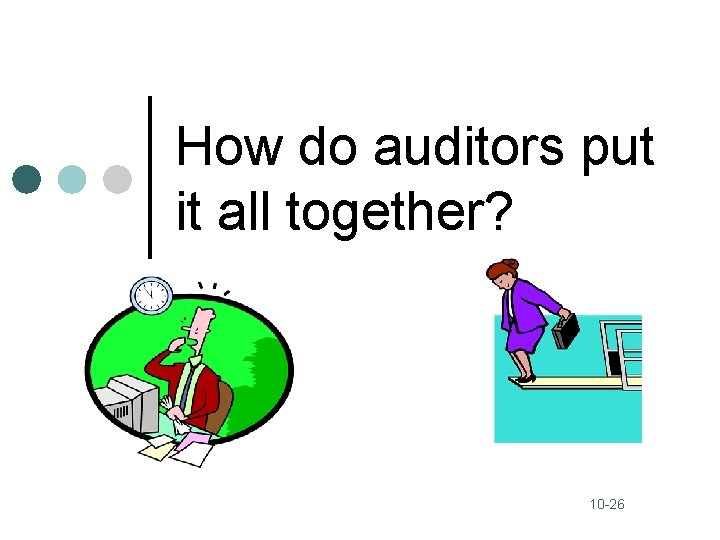 How do auditors put it all together? 10 -26 