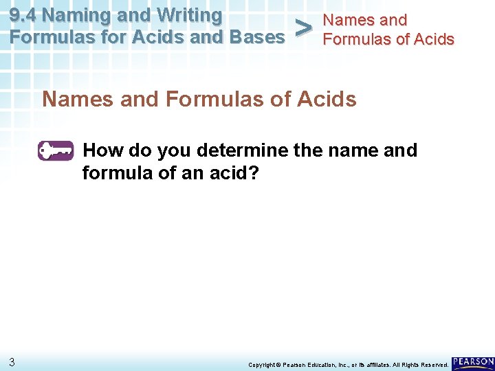 9. 4 Naming and Writing Formulas for Acids and Bases > Names and Formulas