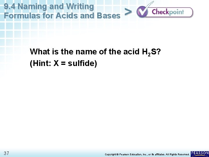 9. 4 Naming and Writing Formulas for Acids and Bases > What is the