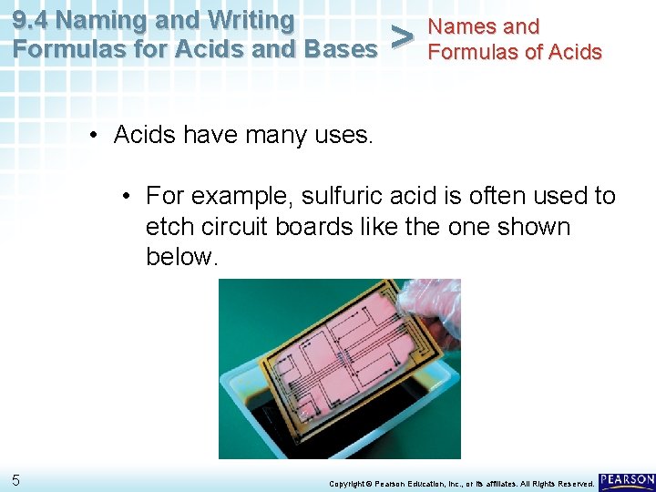 9. 4 Naming and Writing Formulas for Acids and Bases > Names and Formulas