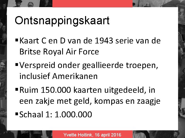 Ontsnappingskaart § Kaart C en D van de 1943 serie van de Britse Royal