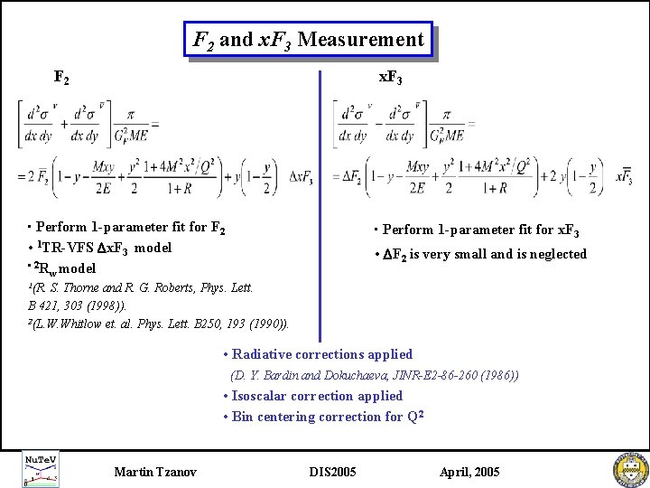 F 2 and x. F 3 Measurement F 2 x. F 3 • Perform F 2 and x. F 3 Measurement F 2 x. F 3 • Perform