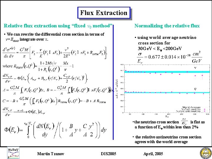 Flux Extraction Relative flux extraction using “fixed 0 method” • We can rewrite the