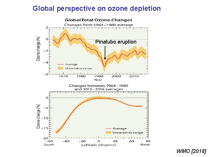 Global perspective on ozone depletion Pinatubo eruption WMO [2018] 