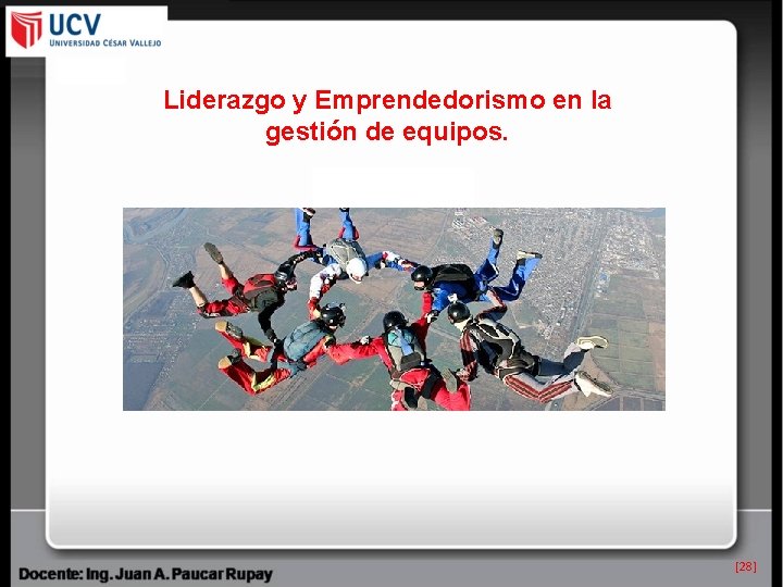 Liderazgo y Emprendedorismo en la gestión de equipos. [28] 