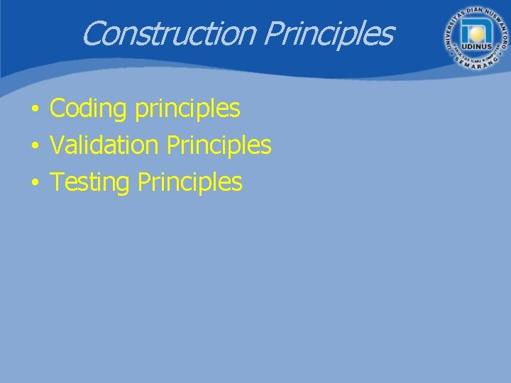 Software Engineering Principles Tim RPL Program Studi Teknik
