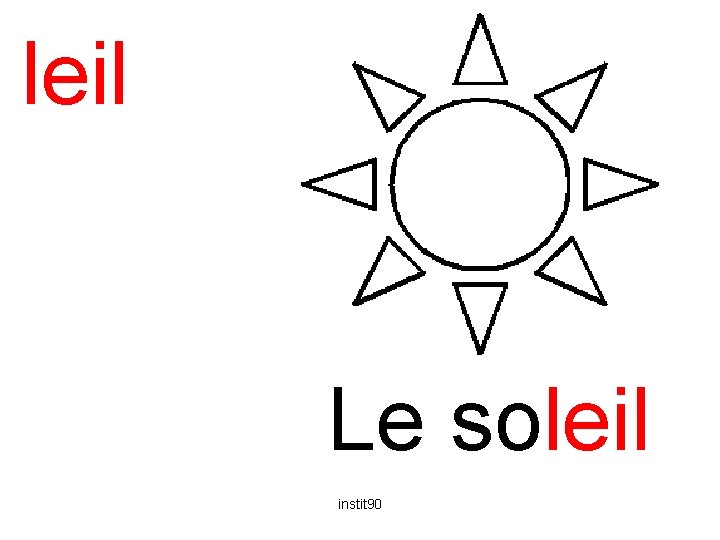 leil soleil Le soleil instit 90 