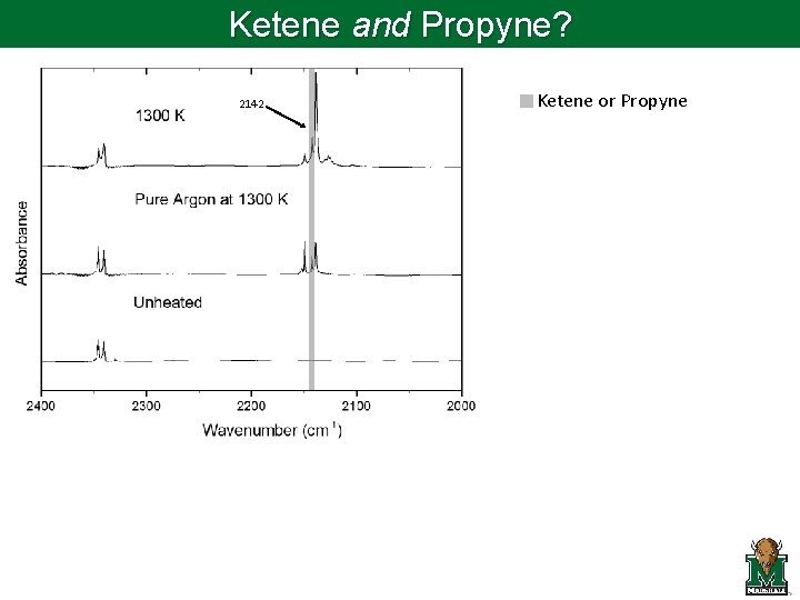 Ketene and Propyne? 2142 Ketene or Propyne 
