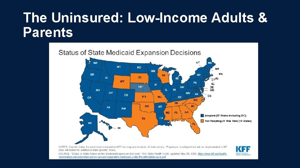 The Uninsured: Low-Income Adults & Parents 