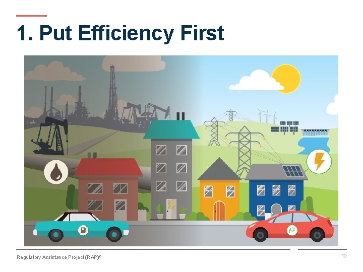 1. Put Efficiency First Regulatory Assistance Project (RAP)® 10 