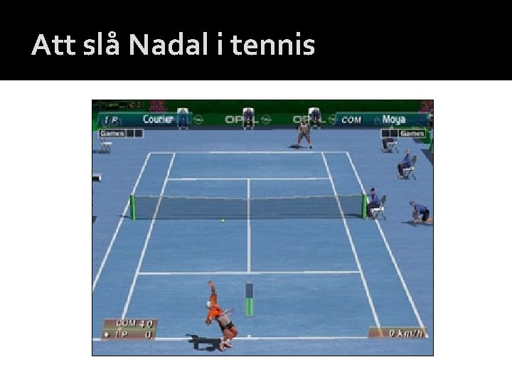 Att slå Nadal i tennis 