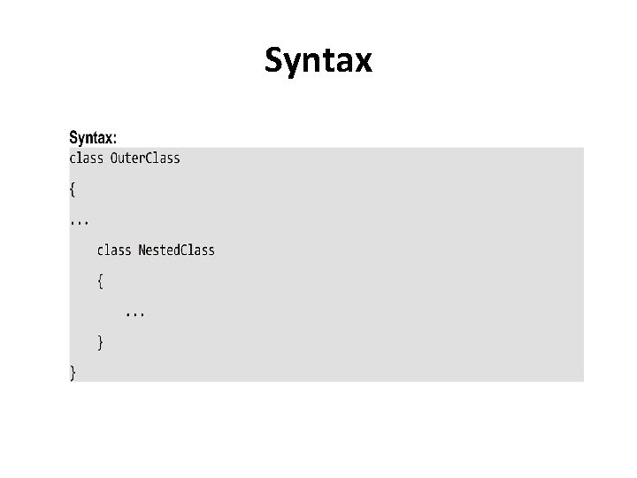 Syntax 