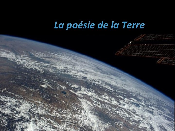 La poésie de la Terre 