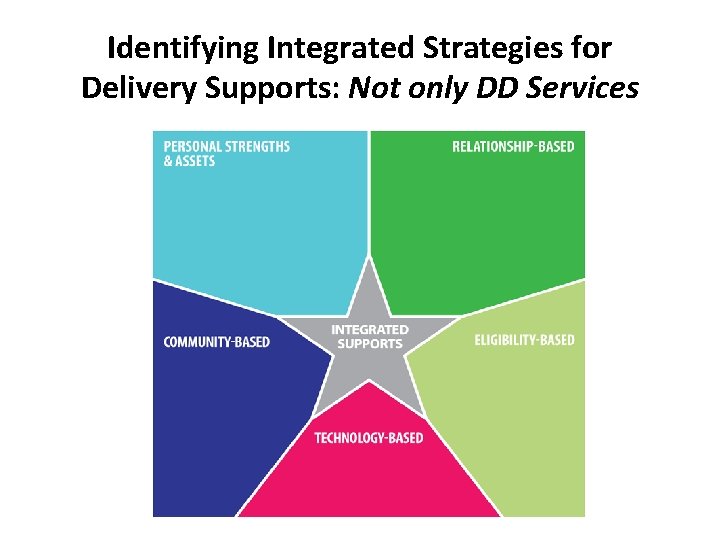 Identifying Integrated Strategies for Delivery Supports: Not only DD Services 