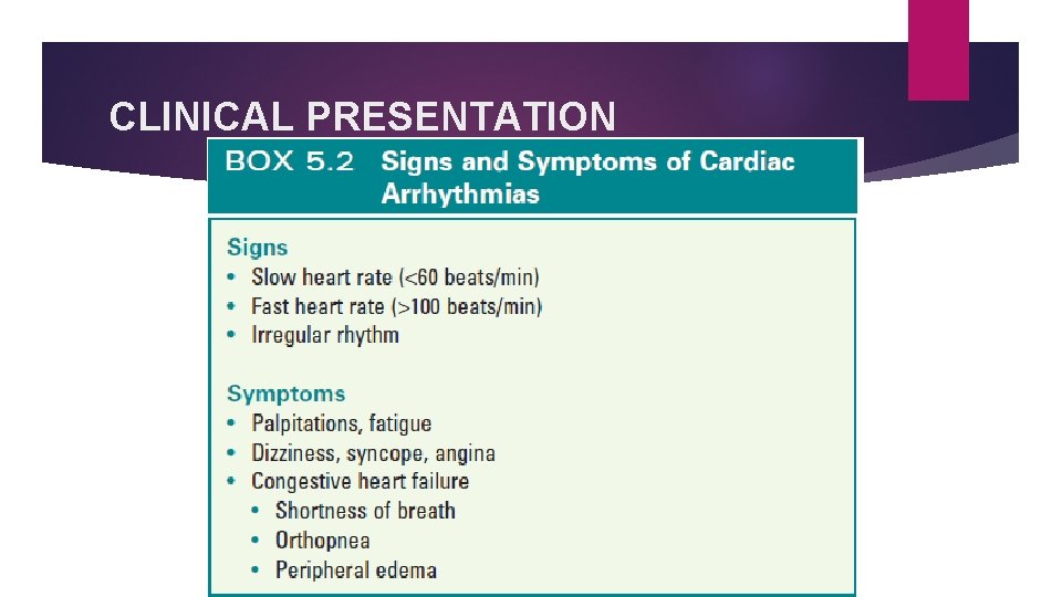 CLINICAL PRESENTATION CLINICAL PRESENTATION