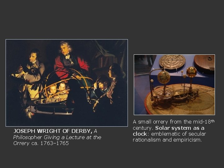 JOSEPH WRIGHT OF DERBY, A Philosopher Giving a Lecture at the Orrery ca. 1763–