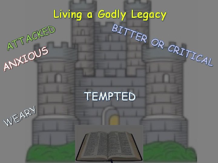 Living a Godly Legacy D E K C A T AT S U O
