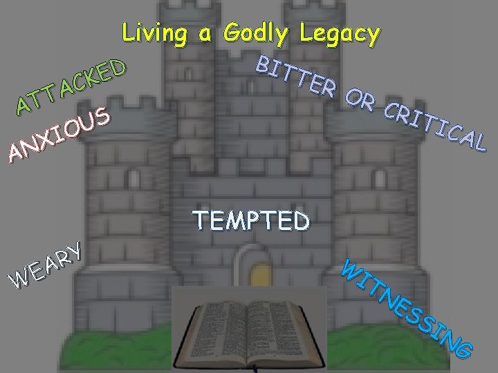 Living a Godly Legacy D E K C A T AT S U O