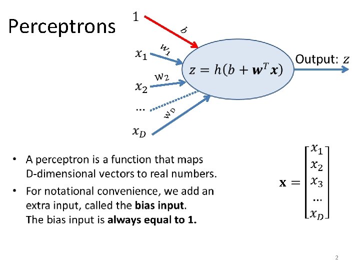 Perceptrons • 2 