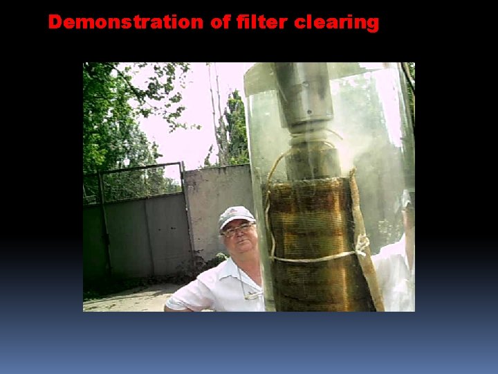 Demonstration of filter clearing 