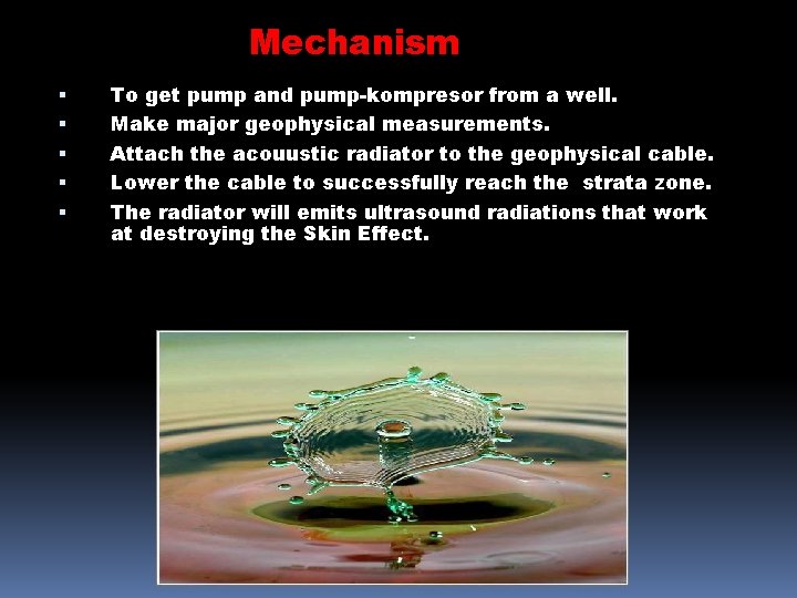 Mechanism To get pump and pump-kompresor from a well. Make major geophysical measurements. Attach