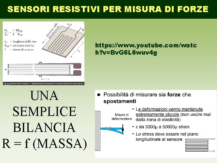 SENSORI RESISTIVI PER MISURA DI FORZE https: //www. youtube. com/watc h? v=Bv. G 6