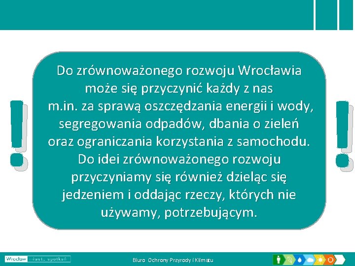 ! Do zrównoważonego rozwoju Wrocławia może się przyczynić każdy z nas m. in. za