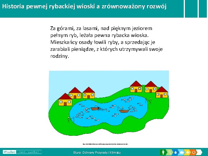 Historia pewnej rybackiej wioski a zrównoważony rozwój Za górami, za lasami, nad pięknym jeziorem