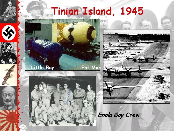 Tinian Island, 1945 Little Boy Fat Man Enola Gay Crew 