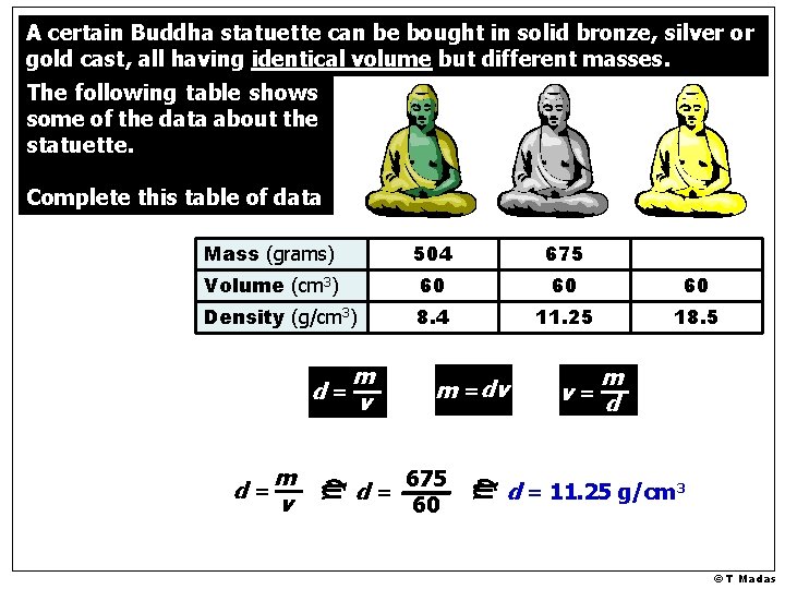 A certain Buddha statuette can be bought in solid bronze, silver or gold cast, A certain Buddha statuette can be bought in solid bronze, silver or gold cast,