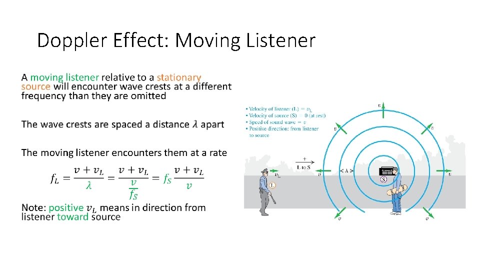 Doppler Effect: Moving Listener • 